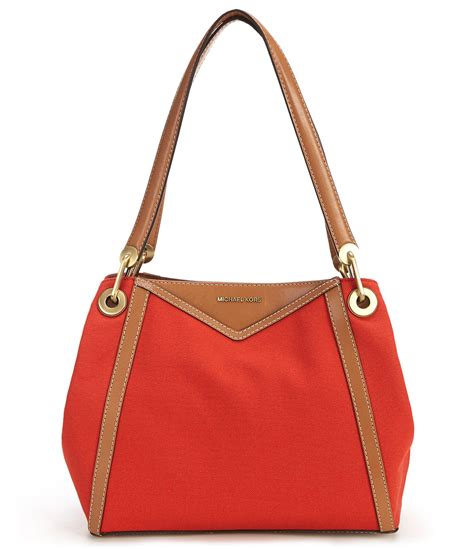 michael kors raven canves tote